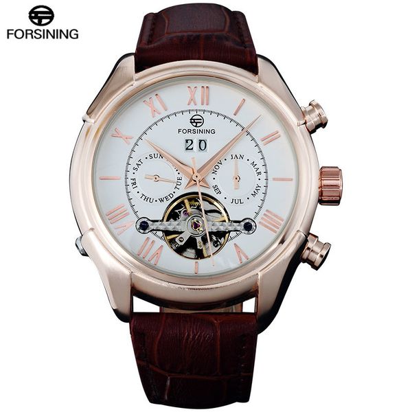 refining men watches 2017 luxury mark date week month display car mechanical rose gold roman numerals, Slivery;brown
refining men watches 2017 luxury mark date week month display car mechanical rose gold roman numerals, Slivery;brown