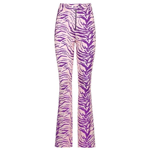 women's pants & capris straight-leg high waist purple personalized ladies striped printed zipper long trousers, Black;white
women's pants & capris straight-leg high waist purple personalized ladies striped printed zipper long trousers, Black;white