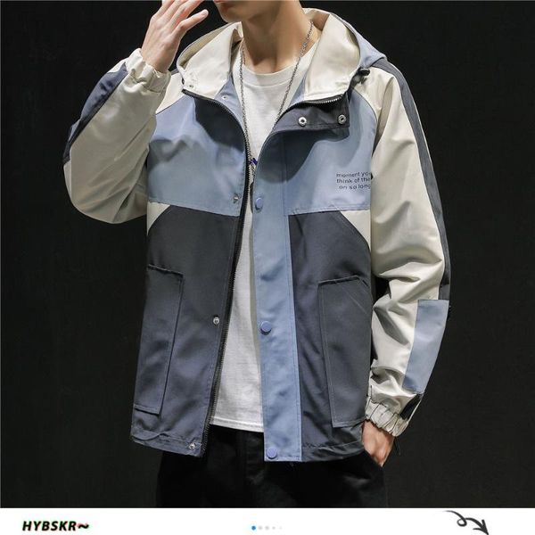 men's jackets hybskr japanese patchwork men hooded jacket 2021 autumn streetwear man zipper coats fashion casual loose coat, Black;brown
men's jackets hybskr japanese patchwork men hooded jacket 2021 autumn streetwear man zipper coats fashion casual loose coat, Black;brown