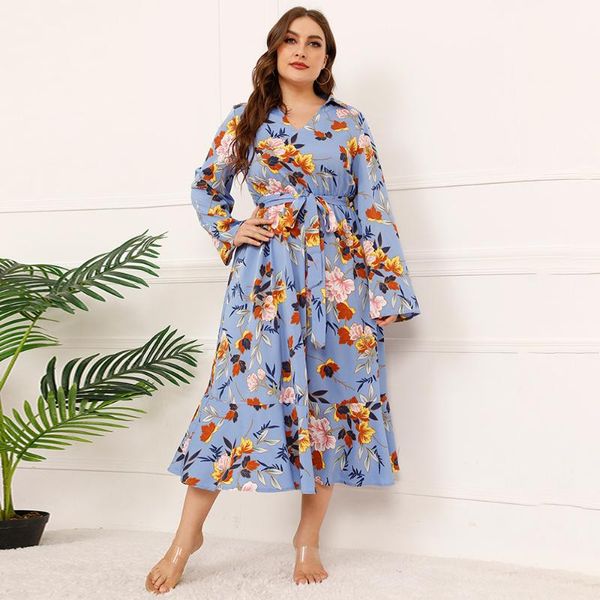 plus size dresses fridayin 2021 women's clothes long sleeve printed floral dress deep v lace, Black
plus size dresses fridayin 2021 women's clothes long sleeve printed floral dress deep v lace, Black