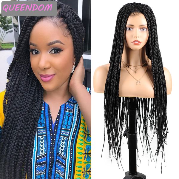 long braids wigs for women ombre synthetic lace front box braided wig with baby hair natural heat resistant box braid lace wig, Black
long braids wigs for women ombre synthetic lace front box braided wig with baby hair natural heat resistant box braid lace wig, Black