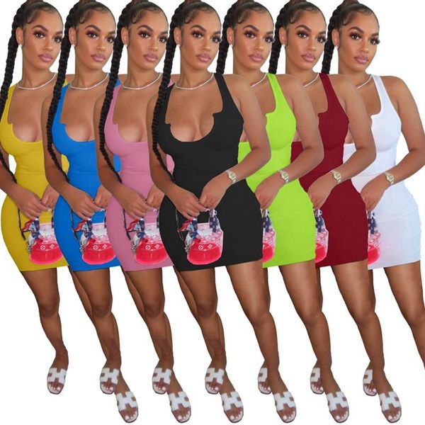 casual dresses 2021 women summer solid ribbed knitted stripe mini dress deep u neck sleeveless bodycon streetwear club midi pencil, Black;gray
casual dresses 2021 women summer solid ribbed knitted stripe mini dress deep u neck sleeveless bodycon streetwear club midi pencil, Black;gray