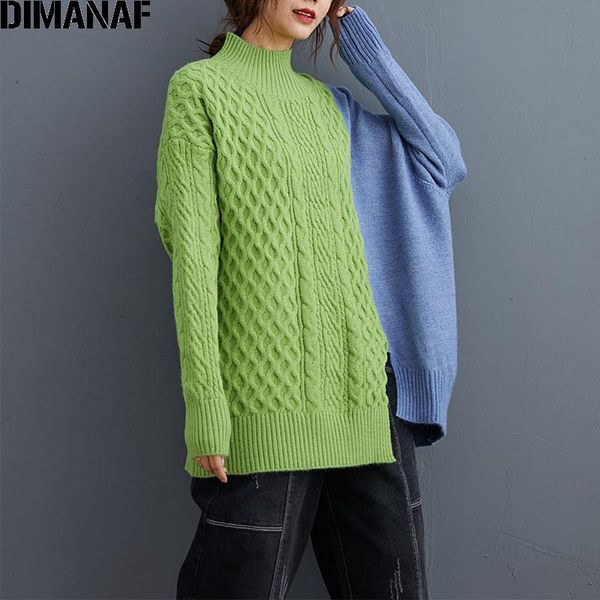 women's sweaters dimanaf plus size sweater winter autumn women thicken 2021 knitting turtleneck female lady basic pullover spliced clot, White;black
women's sweaters dimanaf plus size sweater winter autumn women thicken 2021 knitting turtleneck female lady basic pullover spliced clot, White;black