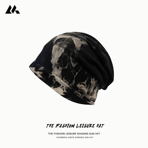 net red single layer men's women's spring summer fashion versatile thin pullover knitted pile hat, Black;white
net red single layer men's women's spring summer fashion versatile thin pullover knitted pile hat, Black;white