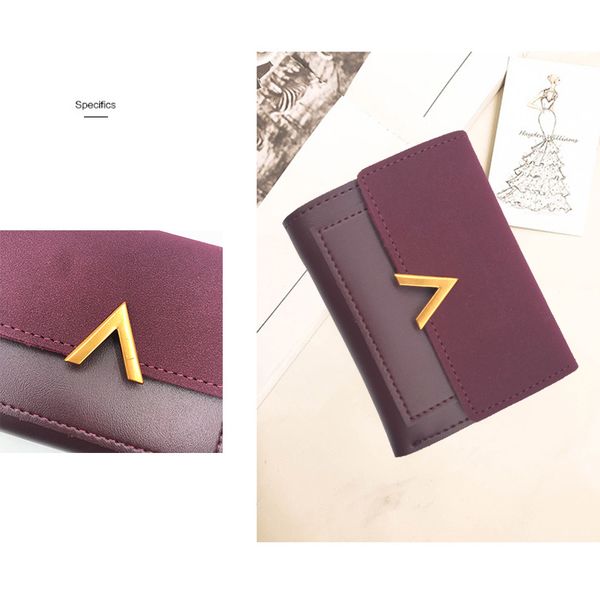 matte leather small women wallet female coin purse ladies thin money wallet carteira women credit card holder portemonnee, Red;black
matte leather small women wallet female coin purse ladies thin money wallet carteira women credit card holder portemonnee, Red;black