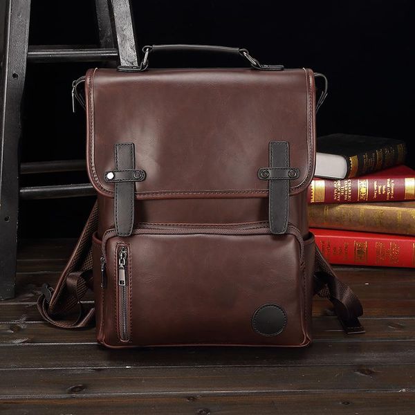 backpack anti theft men leader pu bookbags school bag brown lapslim travel waterpoof zipper vintage notebook fashion
backpack anti theft men leader pu bookbags school bag brown lapslim travel waterpoof zipper vintage notebook fashion