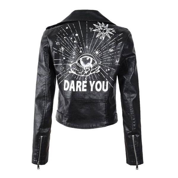 autumn women winter faux soft leather jackets coats lady black pu rivet zipper epaulet 3d print motorcycle streetwear
autumn women winter faux soft leather jackets coats lady black pu rivet zipper epaulet 3d print motorcycle streetwear