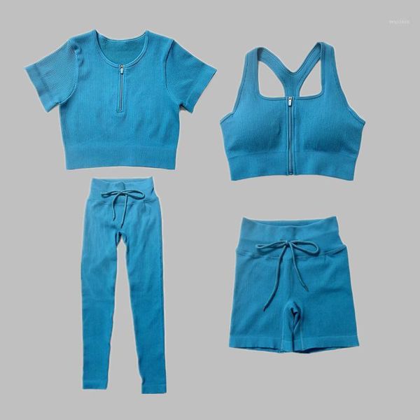 yoga outfit seamless gym set women fitness clothing sportswear sport leggings shorts short sleeve sports suits zipper bra
yoga outfit seamless gym set women fitness clothing sportswear sport leggings shorts short sleeve sports suits zipper bra