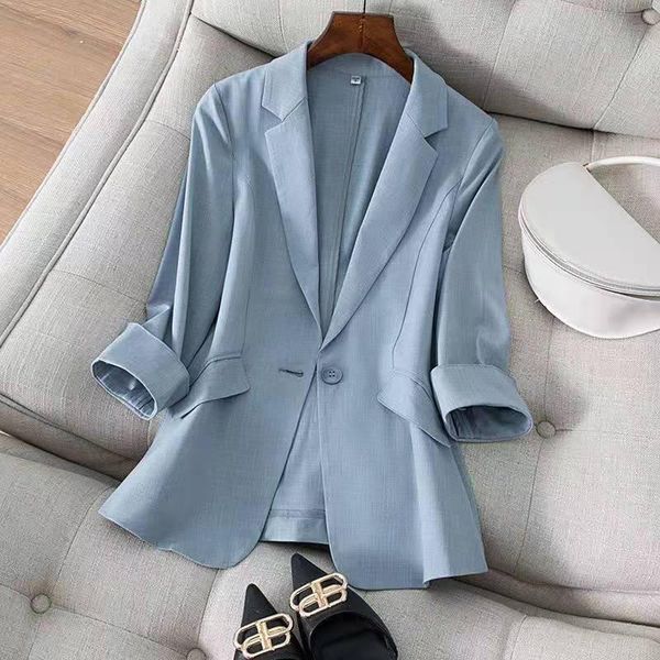 women's suits & blazers selling spring summer women's jacket 2021 chic ol slim blazer femme elegant single button blue black office, White;black
women's suits & blazers selling spring summer women's jacket 2021 chic ol slim blazer femme elegant single button blue black office, White;black