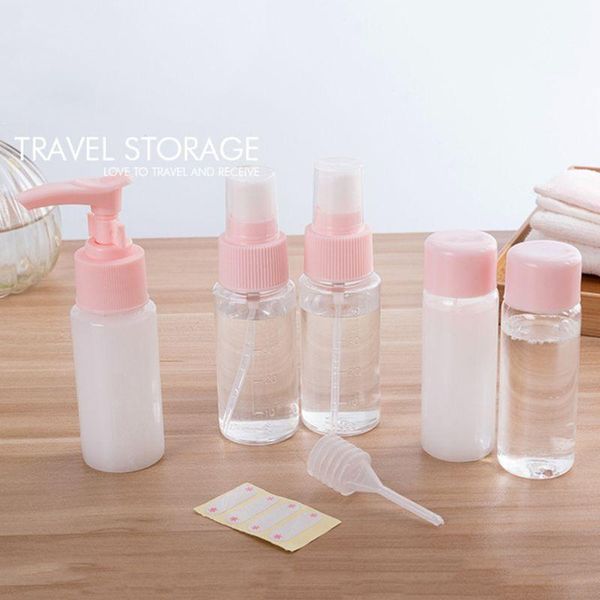 portable refillable empty bottles set makeup pump spray container plastic screw cap dispenser clear organizer with notes
portable refillable empty bottles set makeup pump spray container plastic screw cap dispenser clear organizer with notes