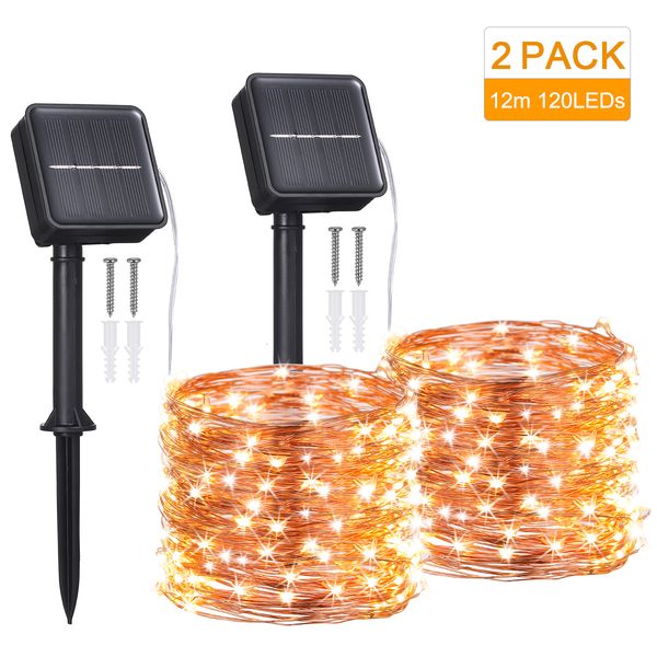 2021 new 2-pack 120leds solar copper wire fairy light 8-mode ip65 proof dip65 water to courtyard yard party white decoration ab4i
2021 new 2-pack 120leds solar copper wire fairy light 8-mode ip65 proof dip65 water to courtyard yard party white decoration ab4i