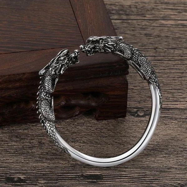 bangle fashion personality domineering double dragon head bracelet punk rock motorcycle jewelry for men, Black
bangle fashion personality domineering double dragon head bracelet punk rock motorcycle jewelry for men, Black
