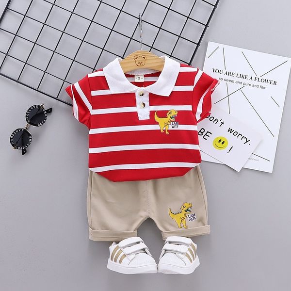 baby boys summer outfits new children dinosaur stripe lapel short sleeve + shorts 2pcs sets kids toddler casual clothes sets c6898, White
baby boys summer outfits new children dinosaur stripe lapel short sleeve + shorts 2pcs sets kids toddler casual clothes sets c6898, White