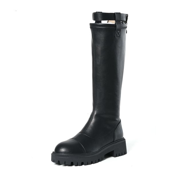 boots leather motorcycle women autumn winter high square heels stretch shoe lady buckle design black brown white knee boot zqk8
boots leather motorcycle women autumn winter high square heels stretch shoe lady buckle design black brown white knee boot zqk8