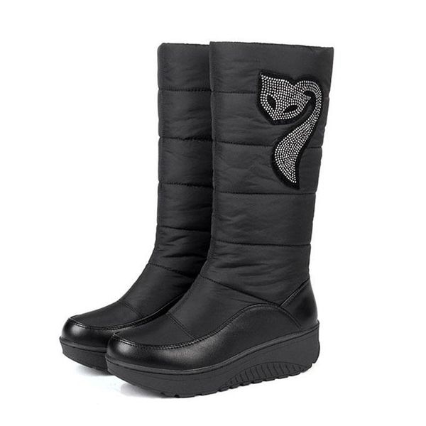 boots 2021 winter snow women's cotton waterproof down bottom thick hair warm student shoes hx-45, Black
boots 2021 winter snow women's cotton waterproof down bottom thick hair warm student shoes hx-45, Black