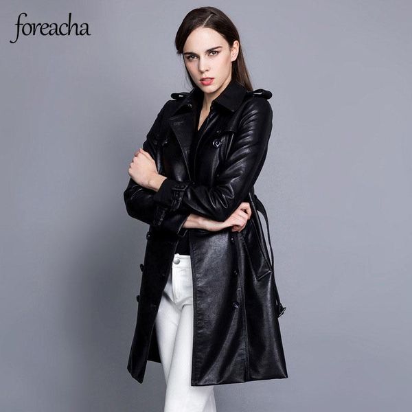 women's trench coats foreacha european american mid length imitation leather washed pu coat slim plus size windbreaker black woman clot, Tan;black
women's trench coats foreacha european american mid length imitation leather washed pu coat slim plus size windbreaker black woman clot, Tan;black