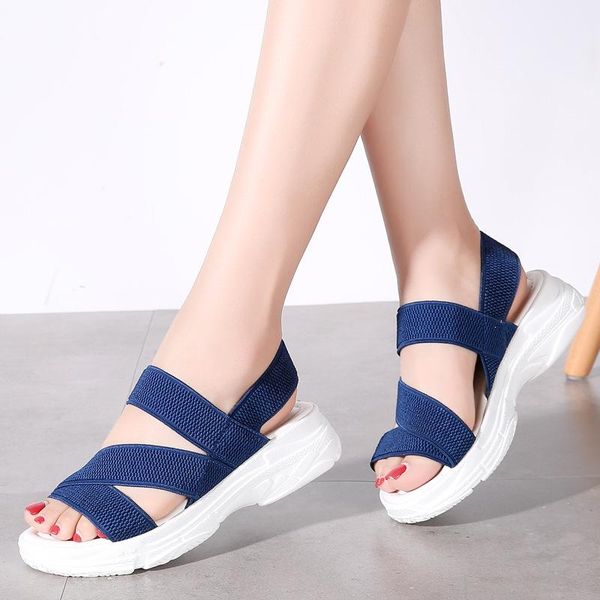 2021 summer latest ladies sandals female sandals large size breathable elastic webbing platform casual sports, Black
2021 summer latest ladies sandals female sandals large size breathable elastic webbing platform casual sports, Black