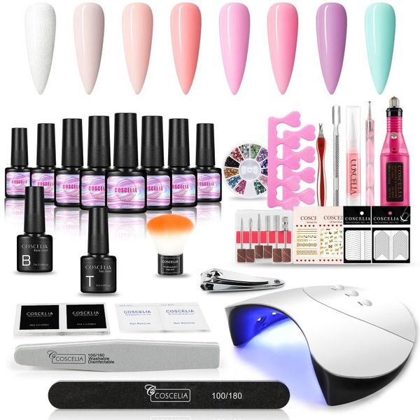 nail art kits pro kit 7ml polish gel varnish with uv led lamp semi permanent hybrid base coat for design tools set
nail art kits pro kit 7ml polish gel varnish with uv led lamp semi permanent hybrid base coat for design tools set
