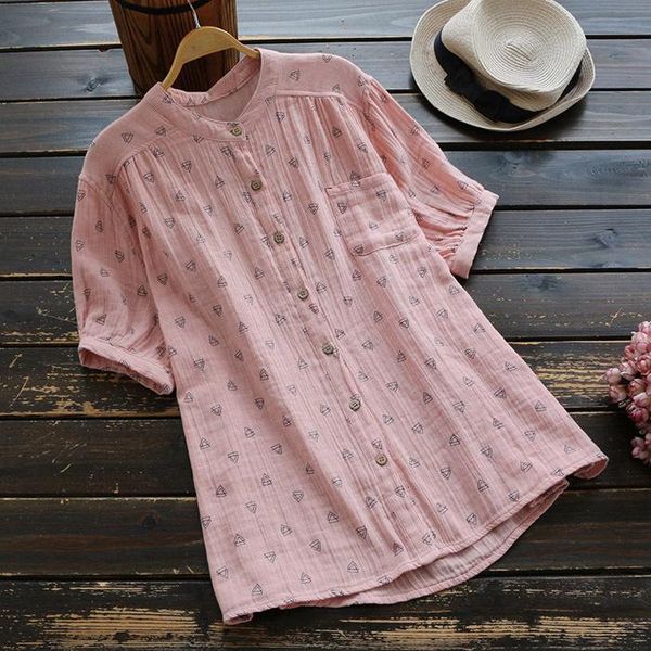women's blouses & shirts summer women blouse short sleeve female loose cotton japan style fresh button stand collar shirt 2021, White
women's blouses & shirts summer women blouse short sleeve female loose cotton japan style fresh button stand collar shirt 2021, White