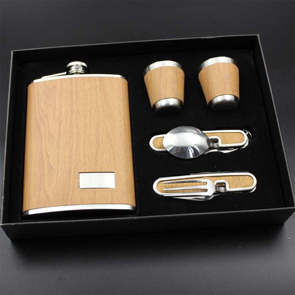 men's and women's hip metal 9 oz whisky bottle set, with packing box, stainless steel pocket bottle, man party gift
men's and women's hip metal 9 oz whisky bottle set, with packing box, stainless steel pocket bottle, man party gift