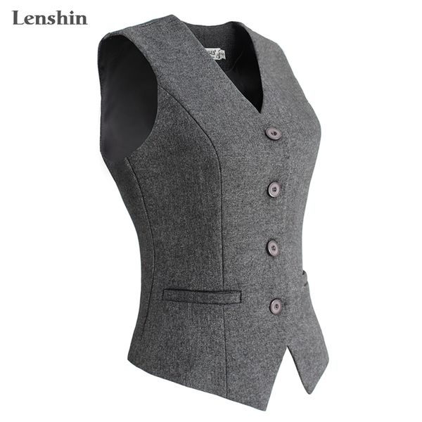 lenshin women elegant ol waistcoat vest gilet v-neck business career ladies office formal work wear outerwear 211008, Black;white
lenshin women elegant ol waistcoat vest gilet v-neck business career ladies office formal work wear outerwear 211008, Black;white