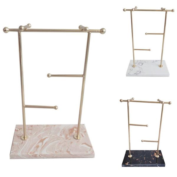 nordic marble jewelry rack creative electroplated iron storage dressing room decoration finishing rack
nordic marble jewelry rack creative electroplated iron storage dressing room decoration finishing rack