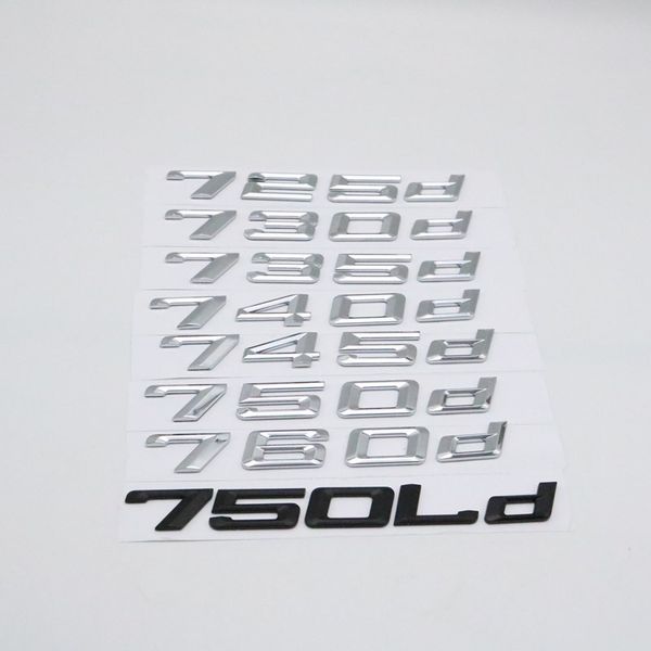 725d 725ld 730d 730ld 740d 740ld 745ld 750d 750ld emblem rear number letters badges for bmw 7 series e67 f01 f02 f03 g11 g12
725d 725ld 730d 730ld 740d 740ld 745ld 750d 750ld emblem rear number letters badges for bmw 7 series e67 f01 f02 f03 g11 g12