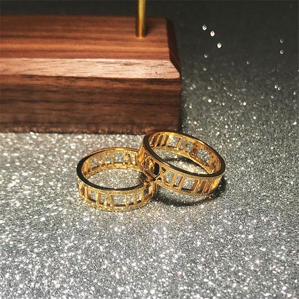 cluster rings yun ruo fashion luxury hollow out roman number ring rose gold color woman gift titanium steel jewelry never fade drop, Golden;silver
cluster rings yun ruo fashion luxury hollow out roman number ring rose gold color woman gift titanium steel jewelry never fade drop, Golden;silver