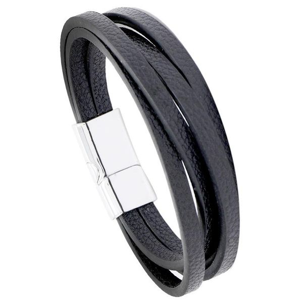 charm bracelets jewelry handmade multi-layer woven retro cowhide bracelet, simple and versatile leather bracelet with magnet buckle, Golden;silver
charm bracelets jewelry handmade multi-layer woven retro cowhide bracelet, simple and versatile leather bracelet with magnet buckle, Golden;silver
