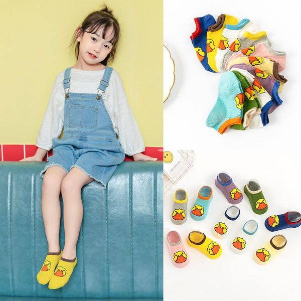 socks 5 pairs /set cartoon embroidey baby anti slip sneakers candy thin breathable short girl, Pink;yellow
socks 5 pairs /set cartoon embroidey baby anti slip sneakers candy thin breathable short girl, Pink;yellow