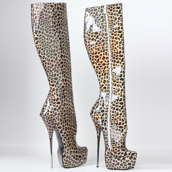 21cm heel holographic snake/leopard ballet fetish thigh high extreme ponyplay boot size 36-44, Black;white
21cm heel holographic snake/leopard ballet fetish thigh high extreme ponyplay boot size 36-44, Black;white