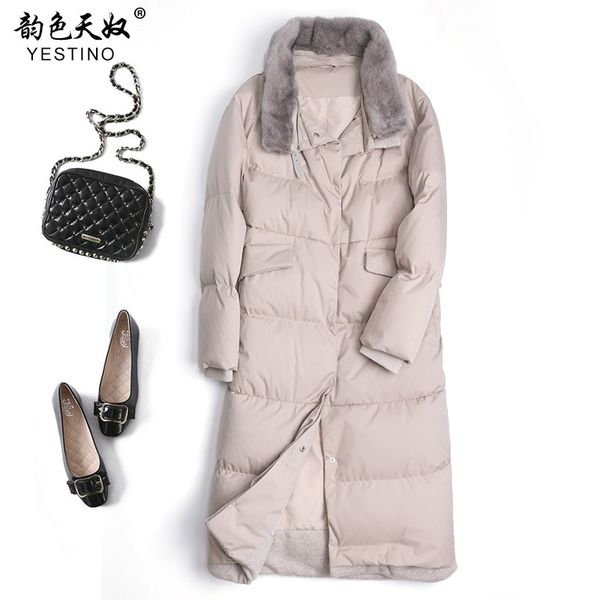 2021 autumn winter new thickened 90 white goose down coat knee length cold resistant women's, Black
2021 autumn winter new thickened 90 white goose down coat knee length cold resistant women's, Black