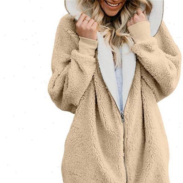 womens winter warm jacket large 5xl fleece fluffy zipper hooded cardigan jacket street new teddy plush loose padded clothing, Black
womens winter warm jacket large 5xl fleece fluffy zipper hooded cardigan jacket street new teddy plush loose padded clothing, Black
