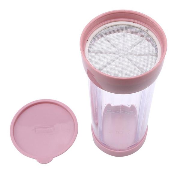 baking & pastry tools pink 60 mesh hand-held flour sieve round sample powder tool cocoa sugar bowl with stainless steel
baking & pastry tools pink 60 mesh hand-held flour sieve round sample powder tool cocoa sugar bowl with stainless steel
