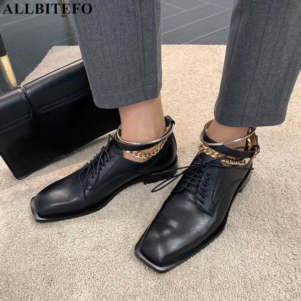 allbitefo chain design soft genuine leather women heels shoes spring fashion leisure low heel shoes high heels tacones mujer 210611, Black
allbitefo chain design soft genuine leather women heels shoes spring fashion leisure low heel shoes high heels tacones mujer 210611, Black