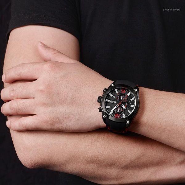 wristwatches 2021 megir men's chronograph analog quartz watch luminous hands waterproof silicone strap men wristswatch relógio masculin, Slivery;brown
wristwatches 2021 megir men's chronograph analog quartz watch luminous hands waterproof silicone strap men wristswatch relógio masculin, Slivery;brown