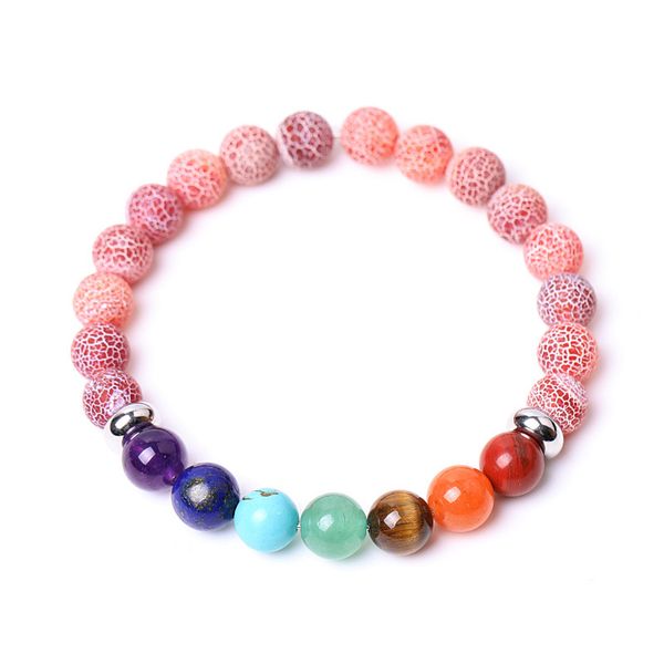 7 chakra 8mm red weathered agate stone beaded strand bracelet round beads bracelets healing energy yoga bracelet for men women jewelry gifts, Black
7 chakra 8mm red weathered agate stone beaded strand bracelet round beads bracelets healing energy yoga bracelet for men women jewelry gifts, Black