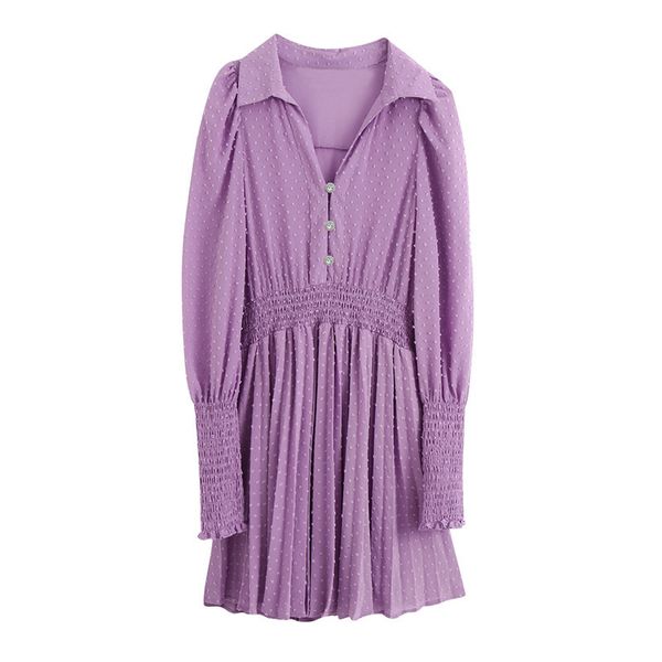 2021 new elegant purple bejewelled buttons pleated mini fashion elastic waist lining female es vestido feminino 83ja, Black;gray
2021 new elegant purple bejewelled buttons pleated mini fashion elastic waist lining female es vestido feminino 83ja, Black;gray