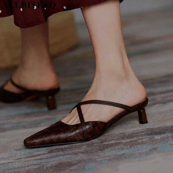 allbitefo outdoor summer shoes genuine leather women slippers street fashion flip flops high heel shoes sandalias femininas 210611, Black
allbitefo outdoor summer shoes genuine leather women slippers street fashion flip flops high heel shoes sandalias femininas 210611, Black