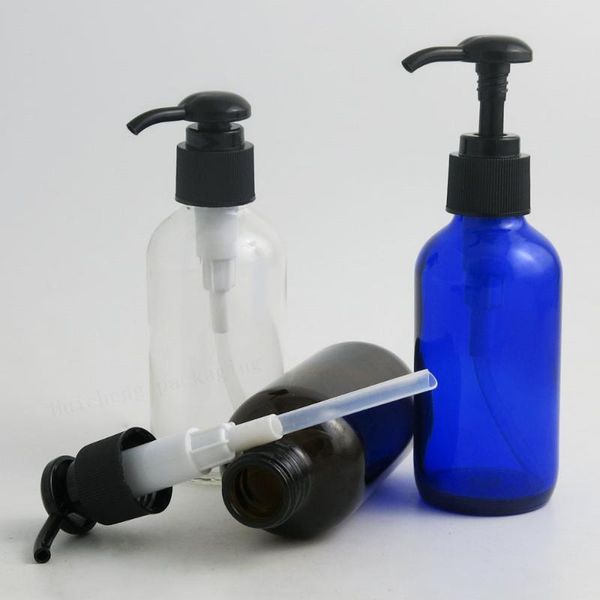 storage bottles & jars 6 x 120ml large refillable 4oz cobalt blue dark amber clear glass bottle with black lotion pump liquied container
storage bottles & jars 6 x 120ml large refillable 4oz cobalt blue dark amber clear glass bottle with black lotion pump liquied container