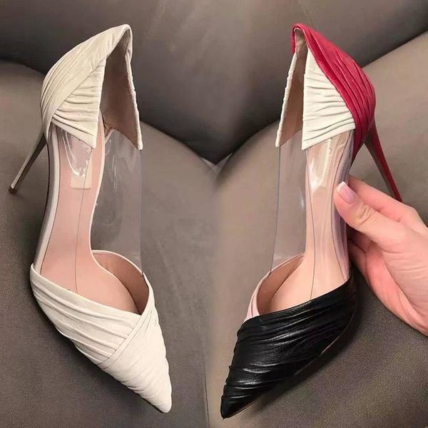 dress shoes lady super high heel pumps woman thin pointed toe mix color elegant wedding office stiletto, Black
dress shoes lady super high heel pumps woman thin pointed toe mix color elegant wedding office stiletto, Black