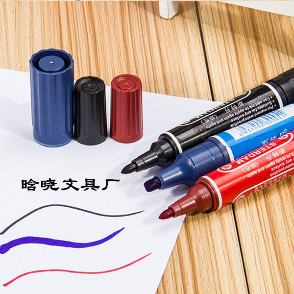 selling logistics courier black/blue/red color double head round toe oil permanent marker pen
selling logistics courier black/blue/red color double head round toe oil permanent marker pen