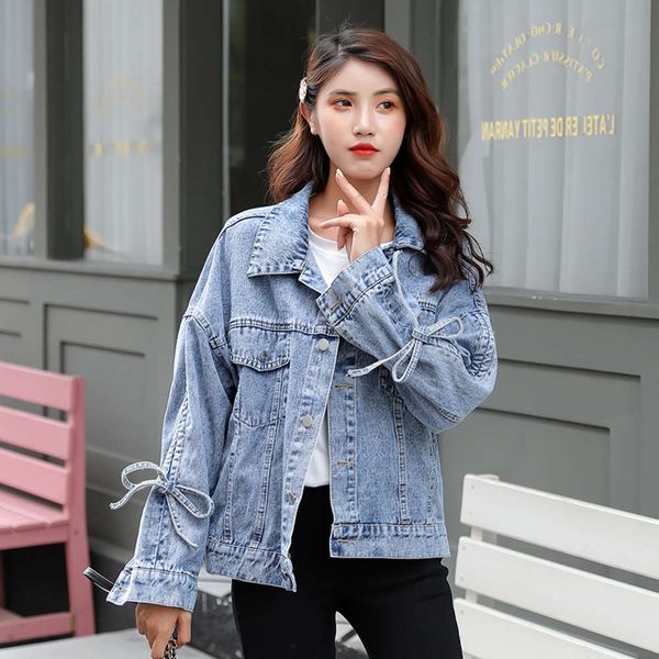 2021denim loose popular korean spring 2020 new net red jacket student bf women's top, Black;brown
2021denim loose popular korean spring 2020 new net red jacket student bf women's top, Black;brown