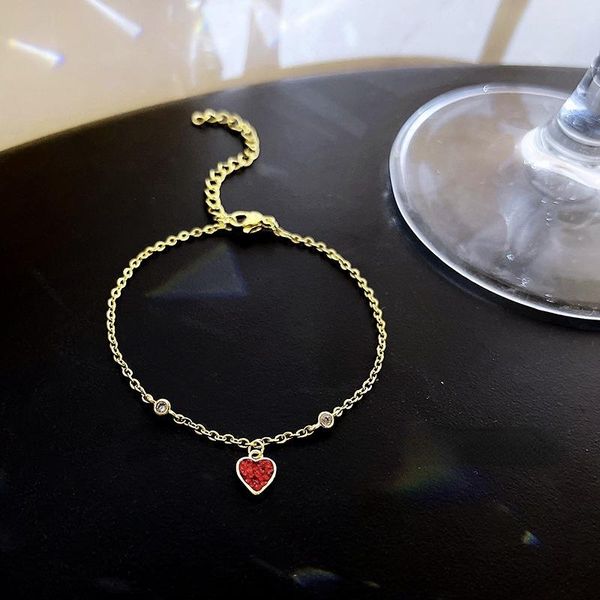 charm bracelets allme temperament red shinning rhinestone love heart pendant for women ladies gold colour chain, Golden;silver
charm bracelets allme temperament red shinning rhinestone love heart pendant for women ladies gold colour chain, Golden;silver
