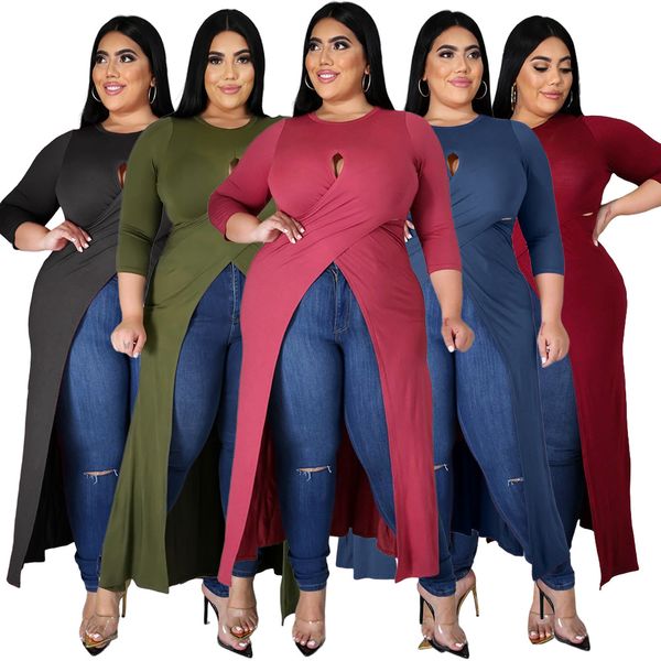shirt plus size xl-5xl half sleeve hollow out split long sleeve casual long o-neck outdoor home night shirt, White
shirt plus size xl-5xl half sleeve hollow out split long sleeve casual long o-neck outdoor home night shirt, White
