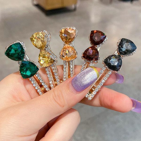 sweet crystal hair clips rhinestone duckbill korean girls fashion hairpin jewelry, Golden;silver
sweet crystal hair clips rhinestone duckbill korean girls fashion hairpin jewelry, Golden;silver