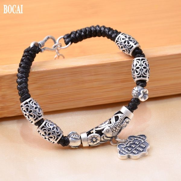 2021 new real s999 pure sier diy women's more than every year abacus lotus fish bracelet ph0d, Black
2021 new real s999 pure sier diy women's more than every year abacus lotus fish bracelet ph0d, Black