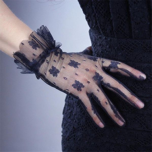 five fingers gloves black silk bud yarn short beige white banquet performance touch screen mobile phone tb20, Blue;gray
five fingers gloves black silk bud yarn short beige white banquet performance touch screen mobile phone tb20, Blue;gray