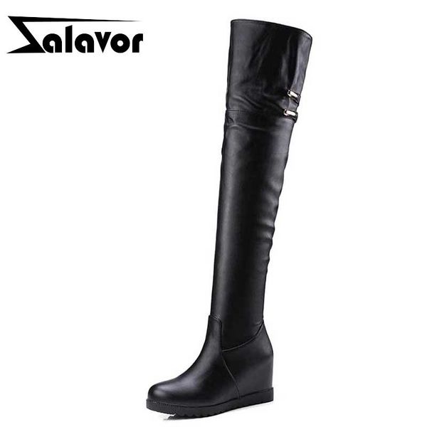 boots zalavor over knee women winter warm height increasing solid color thigh high footwear size 34-43, Black
boots zalavor over knee women winter warm height increasing solid color thigh high footwear size 34-43, Black