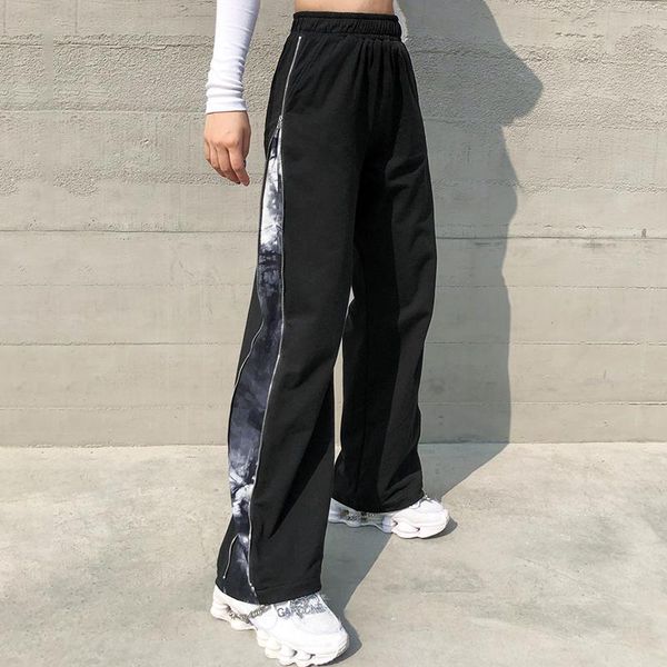 women's pants & capris streetwear high waist wide leg patchwork vintage female spring autumn long loose trousers, Black;white
women's pants & capris streetwear high waist wide leg patchwork vintage female spring autumn long loose trousers, Black;white